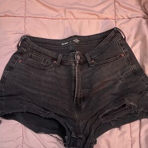 Old Navy Women's Dark Gray Jean Shorts